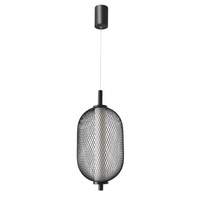 PUMA lampa wisząca 15cm czarny 10W LED 3000K klosz biały Candellux 31-35349