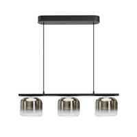 Ekskluzywna potrójna lampa z dymionymi szklanymi kloszami LED 3000K Spirito MOD286PL-L12B3K Maytoni