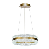 Lampa wisząca złoty okrąg 40cm LED Blera Italux PND-98273-GD