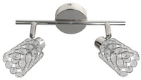 YORK LAMPA SUFITOWA LISTWA 2X40W G9 CHROM Candellux 92-97395