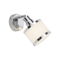 Kinkiet chromowany szklany klosz ACCOR 1xE14 Just Light 15371-17