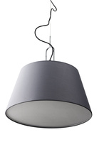 Lampa wisząca szary stożkowy abażur ALICANTE GR AZZARDO AZ2294