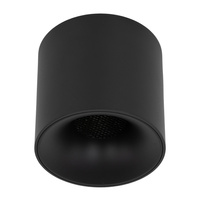 Czarna mocna tuba sufitowa natynkowa o średnicy 11,8cm  LED 3000K BLAZE BLACK 30W Tk Lighting 18145