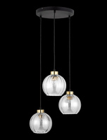 Lampa wisząca potrójna DEVI TRANSPARENT TK Lighting 4579