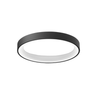 Lampa sufitowa SOVANA TOP 80 CCT AZ3446 – czarna lampa LED z pilotem i regulacją barwy światła