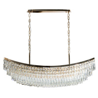Duża lampa wisząca kryształowa 120cm 18xE14 ZAMBEZI 120 PENDANT GO Azzardo AZ6913