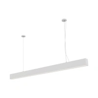 Biała lampa wisząca liniowa 120cm o zmiennej barwie światła Sigi VI LED PL0131-WH Yaskr