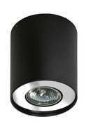 Czarna tuba natynkowa NEOS 1 BK/CH PLAFON AZZARDO AZ0708