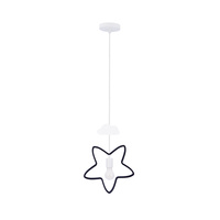 STAR C LAMPA WISZĄCA 1X20W E27 IQ KIDS CZARNY+BIAŁY Candellux 31-12005