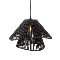 Lampa wisząca z plecionego papieru AMALFI II BLACK MAXLIGHT P0580