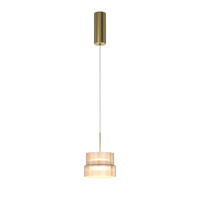 Lampa wisząca pojedyńcza z koniakowym szklanym kloszem SCALA LED 3000K Maytoni MOD496PL-L12BZK