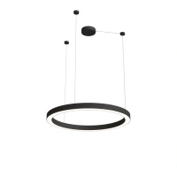 Lampa wisząca, żyrandol Aurum M czarny ring o średnicy 80cm LED PL0116-90-CCT-BK Yaskr