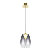 Efektowna lampa wisząca złota z dymionym kloszem LED 3000K Splash MOD282PL-L8G3K Maytoni