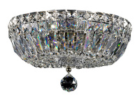 Lampa sufitowa, plafon kryształowy BASFOR 30cm Maytoni srebrna DIA100-CL-03-N