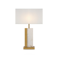 Ekskluzywna lampa z podstawą z alabastru 1xE27 Bianco Z031TL-01BS Maytoni