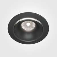 Oczko czarne podtynkowe o średnicy 9,8cm LED 4000K Yin DL031-L12W4K-B Maytoni