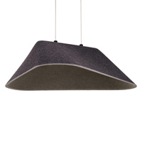 Czarna geometryczna lampa wisząca z filcu LED 3000K Carbon Maxlight P0567