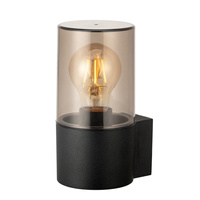 Jednostronny kinkiet elewacyjny HAGER 1 WALL IP54 BK AZZARDO AZ5863