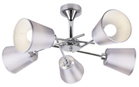 VOX LAMPA WISZĄCA 5X40W E14 CHROM Z ABAŻUREM Candellux 35-70630