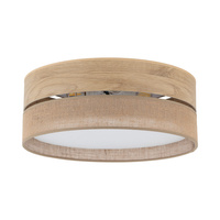Lampa sufitowa o średnicy 45cm juta, Jasne drewno DORMA WOOD JUTA 4xE27 Tk Lighting 11790