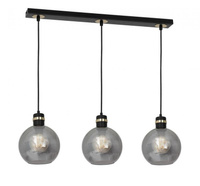 Lampa wisząca OMEGA 3L BLACK / GOLD Milagro MLP6531