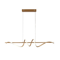 Lampa wisząca podłużna fala LED  wybór barwy światła Bastelo Italux PND-24154-GD