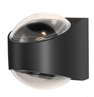 Kinkiet zewnętrzny LUCENT LED Zuma Line SJ12431 - czarna lampa elewacyjna IP54