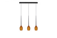 Lampa wisząca potrójna IZZA 3 MATT AMBER AZZARDO AZ2322