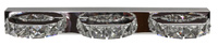 SHIPI LAMPA KINKIET 3X3W LED KRYSZTAŁKI STAL NIERDZEWNA Candellux 23-45324