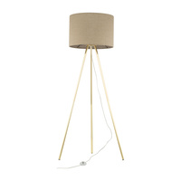 UMBERTO LINEN GOLD LAMPA PODŁOGOWA 1 TK Lighting 16036