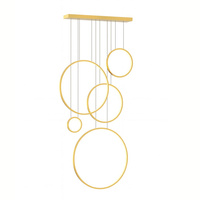 Lampa wisząca Saturno Gold 100W LED 4000K mezzanine Milagro ML2325