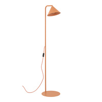 Lampa podłogowa metalowy stożek w kolorze pomarańczowym 1XE14 CONO SALMON Tk Lighting 16207
