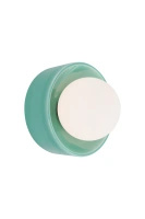 Kinkiet turkusowa ceramiczna podstawa i biała kula Rainbow Maxlight W0452