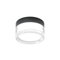 Lampa sufitowa plafon do łazienki 14cm IP65 LED wybór barwy światła Enios Italux PLF-63829-BK