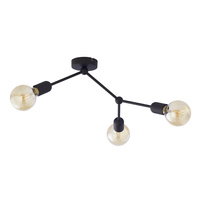 FANTASY CZARNA LAMPA SUFITOWA 3 PŁ TK Lighting 3128
