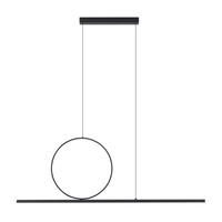 Lampa wisząca liniowa z czarnym pierścieniem 3000K LINEO LED Nowodvorski 11879
