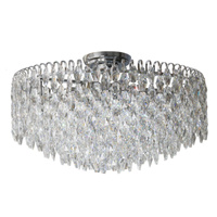 Lampa sufitowa kryształowa 40cm w chromowanym wykończeniu 5xE14 BURANO 40 TOP CH Azzardo AZ6911