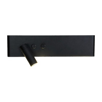 Kinkiet Resort Czarny Lewy 10W + 3W LED 4000K Milagro ML1570