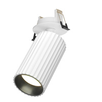 Biała podtynkowa ryflowana tuba 1xGU10 Calipso C110CL-01-GU10-W Maytoni
