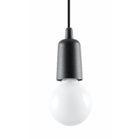 Lampa wisząca DIEGO 1 czarna Sollux SL.0572