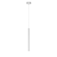 Lampa wisząca cienka biała tuba VERNO 1 40 3000K WH AZZARDO AZ6262