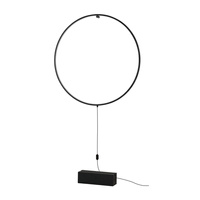 Lampa podłogowa okrąg 75cm z możliwością podwieszenia VANESSA FLOOR 75 BK AZZARDO AZ6205
