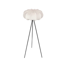 Lampa podłogowa trzy nogi z abażurem kremowym latte 52 cm CAFEE w stylu skandynawskim E27 Candellux Studio 51-42033