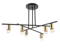 Lampa sufitowa NORMANI Italux MDM3658/6 BK+BRO