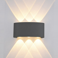Kinkiet ogrodowy ORTELO BLACK LED Italux OWL-451-3-BK
