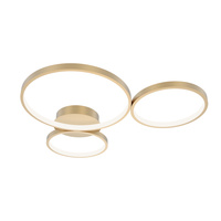 Lampa sufitowa Maver złota 3 okręgi LED 3000-6000K Italux SPL-20452-3-GD